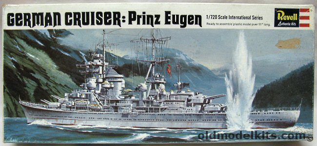 Revell 1/720 German Heavy Cruiser Prinz Eugen - (Hipper Class), H481 plastic model kit